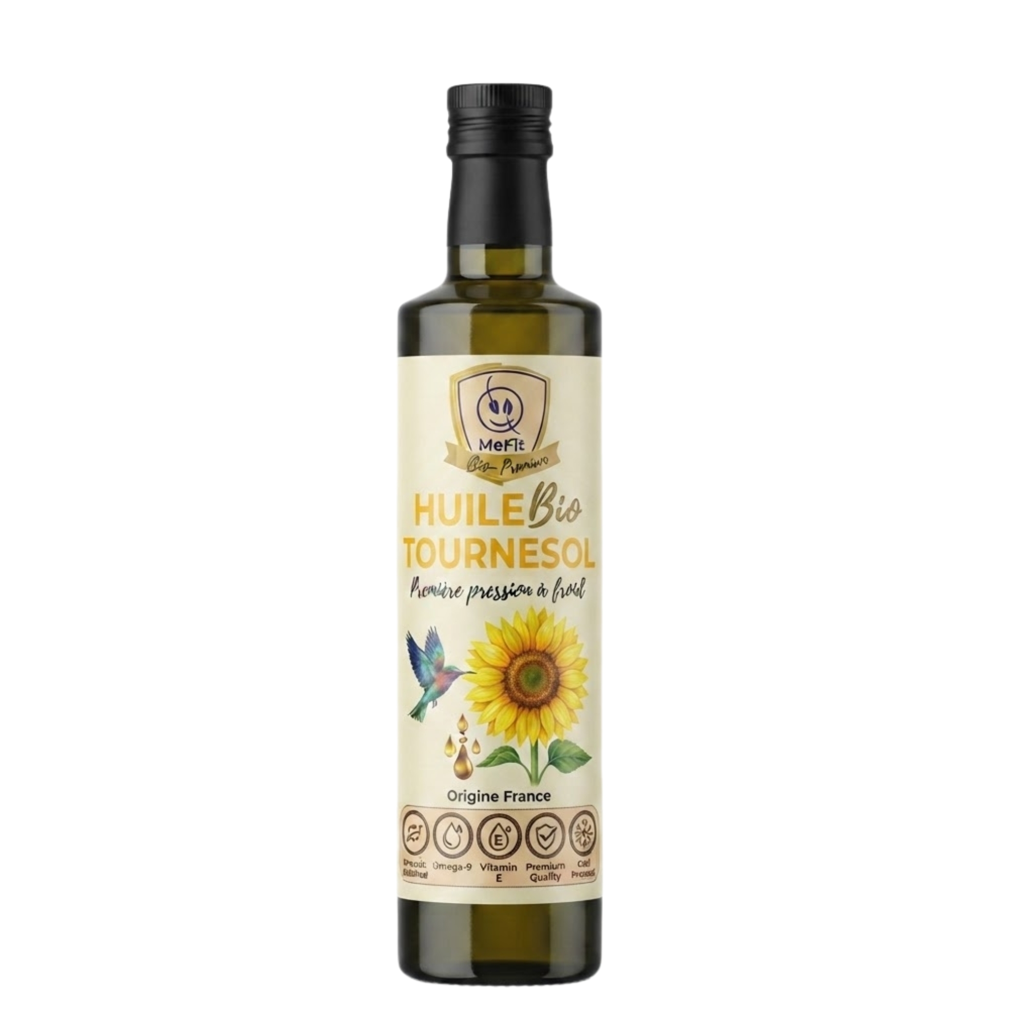 Design sans titre (13) Huile de Tournesol BIO pression a froid – Image 1