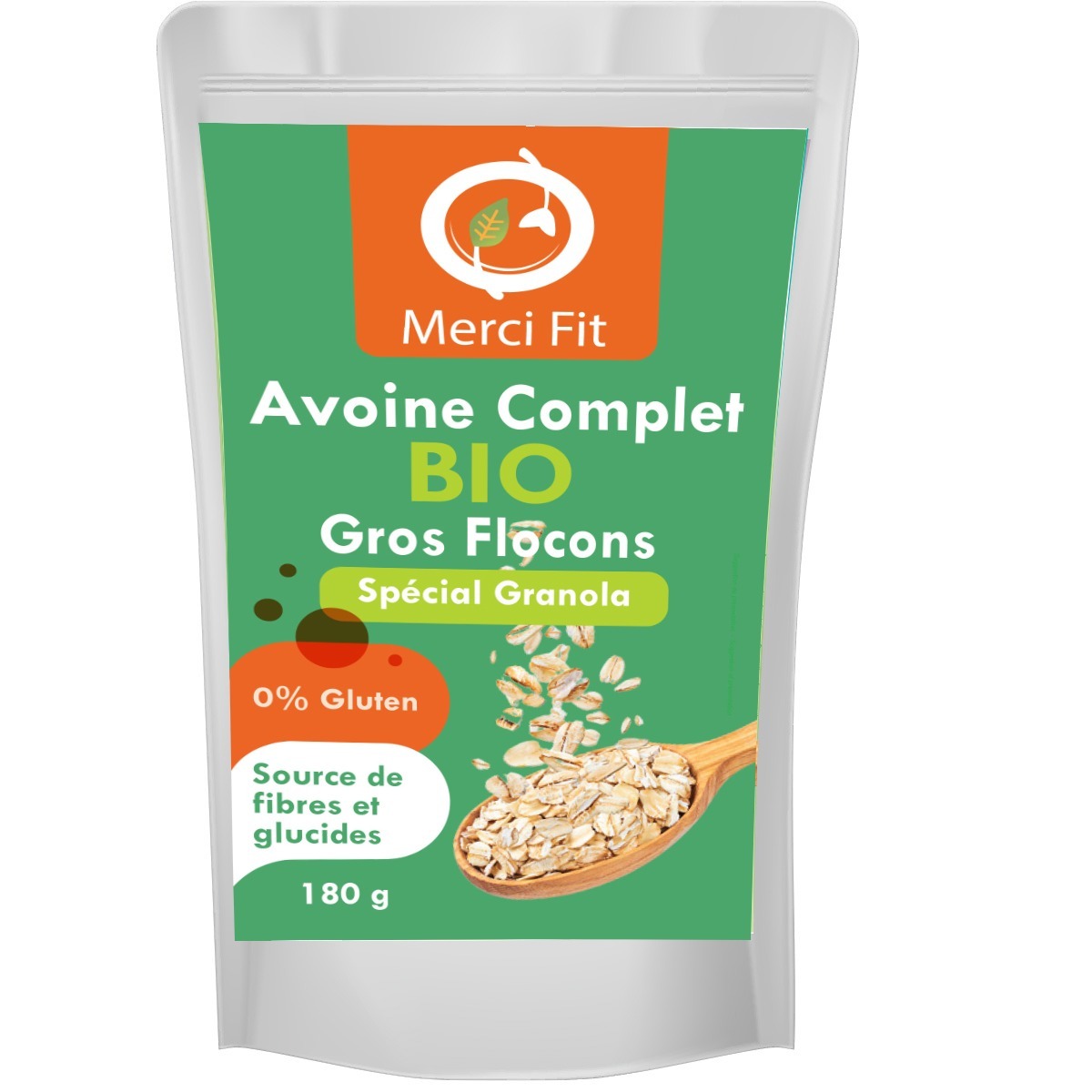 avoine_complet_bio_sachet_seul.jpg Avoine Gros flocons Complet sans Gluten – Image 1