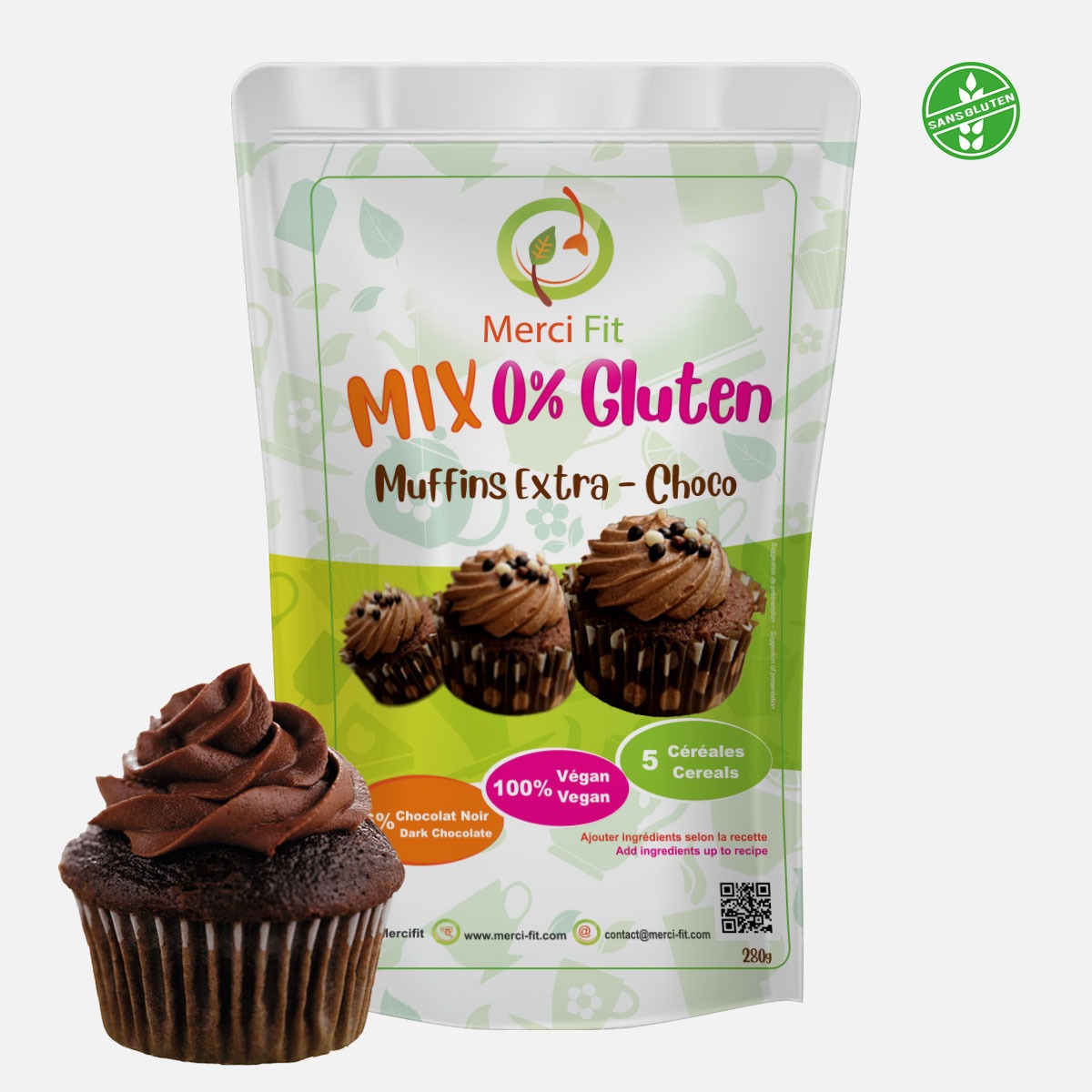 muffins-extra-choco.jpg Muffins extra choco sans gluten – Image 1